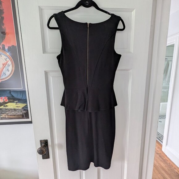 GANNI Black Miss Marple Peplum dress - Picture 3 of 6
